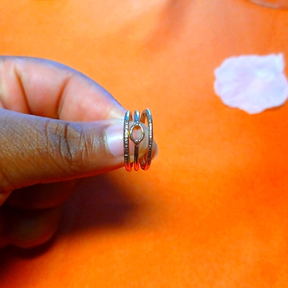 Gold Ring Trio Set